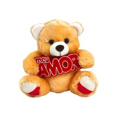 Urso com Plaquinha Meu Amor - 20cm