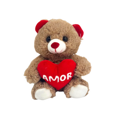 Urso com Coração - 17cm