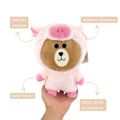 Urso Vestido de Porco - 28cm