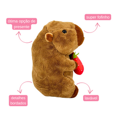 Capivara de Pelúcia - 24cm