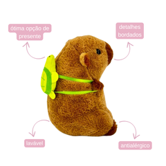 Capivara de Pelúcia - 20cm