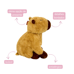 Capivara de Pelúcia - 23cm