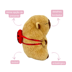 Capivara de Pelúcia - 20cm