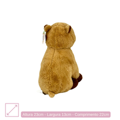 Capivara de Pelúcia - 23cm