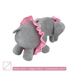 Elefante com Vestido - 45cm