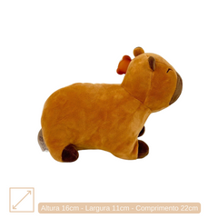 Capivara de Pelúcia - 16cm