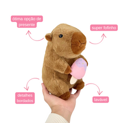 Capivara de Pelúcia - 24cm