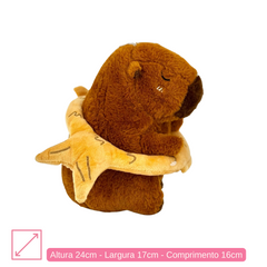 Capivara de Pelúcia - 24cm