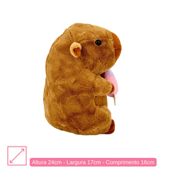 Capivara de Pelúcia - 24cm