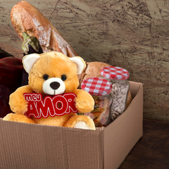 Urso com Plaquinha Meu Amor - 20cm