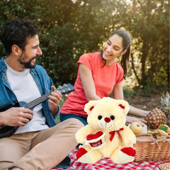 Urso com Cesta - 30cm