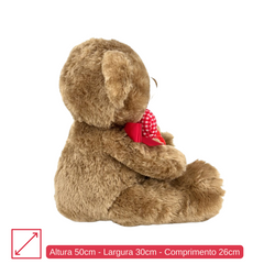 Urso com Coração - 50cm