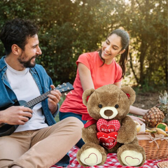Urso com Coração - 50cm