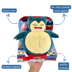 Pokémon Snorlax com Mecanismo - 27cm