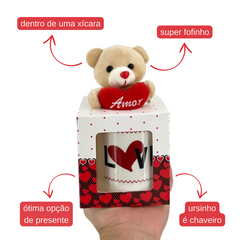 Urso na Xícara - 20cm