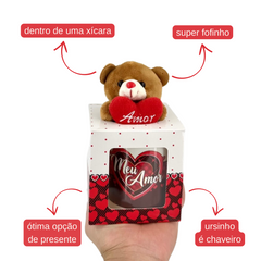 Urso na Xícara - 20cm