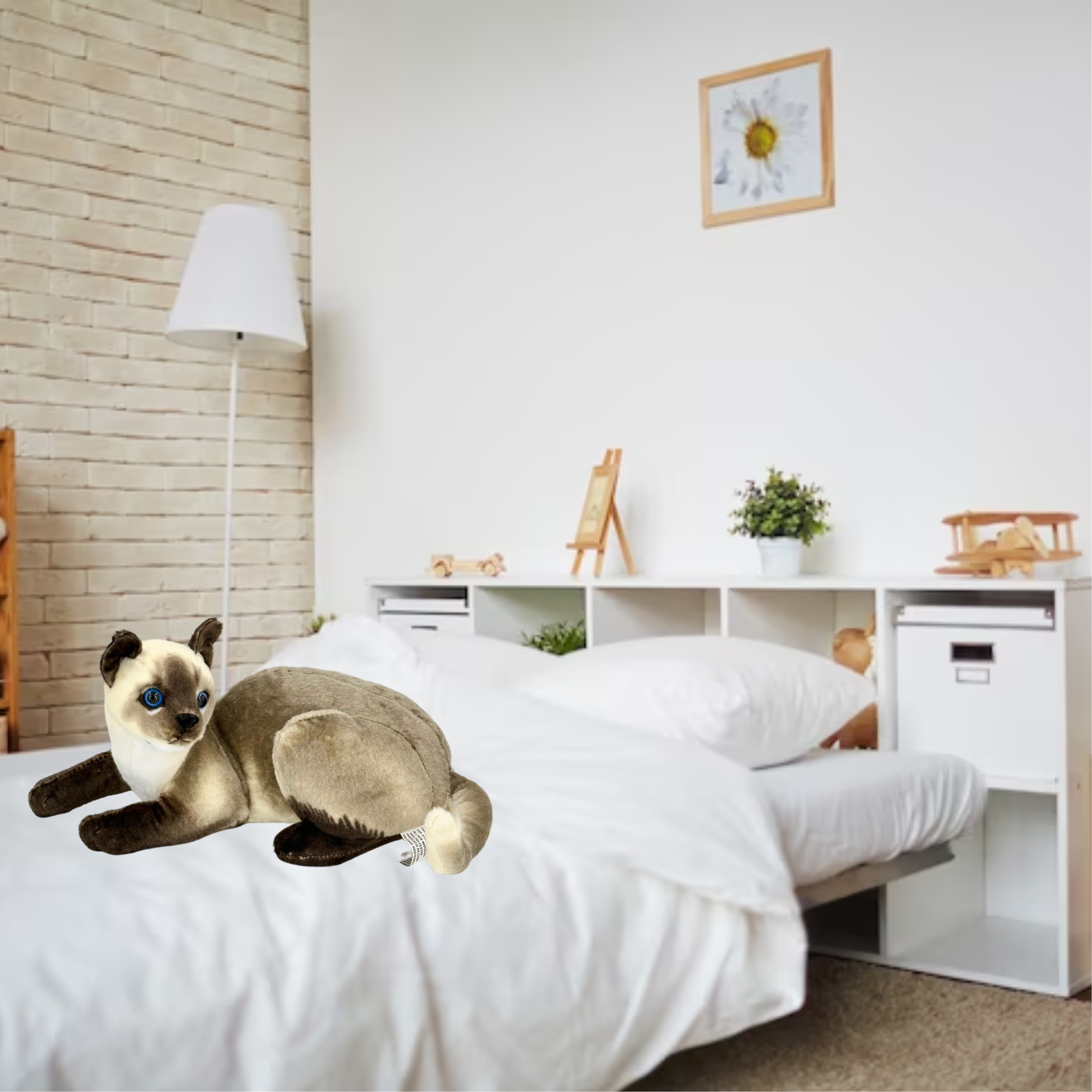 Gato Realista Siamês - 35cm – Bicho.com