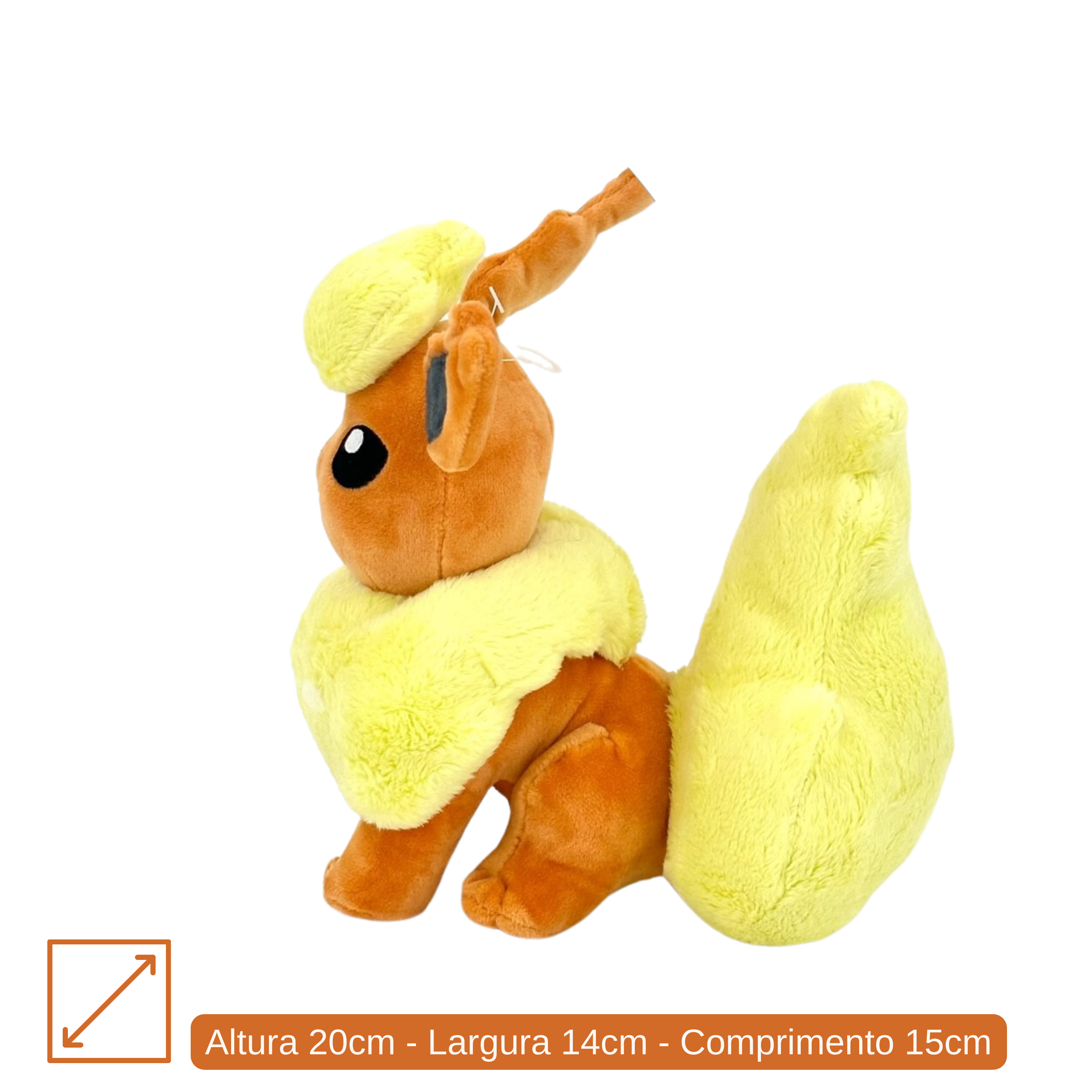 Eevee Pokémon De Pelúcia Grande 26 Cm Pronta Entrega