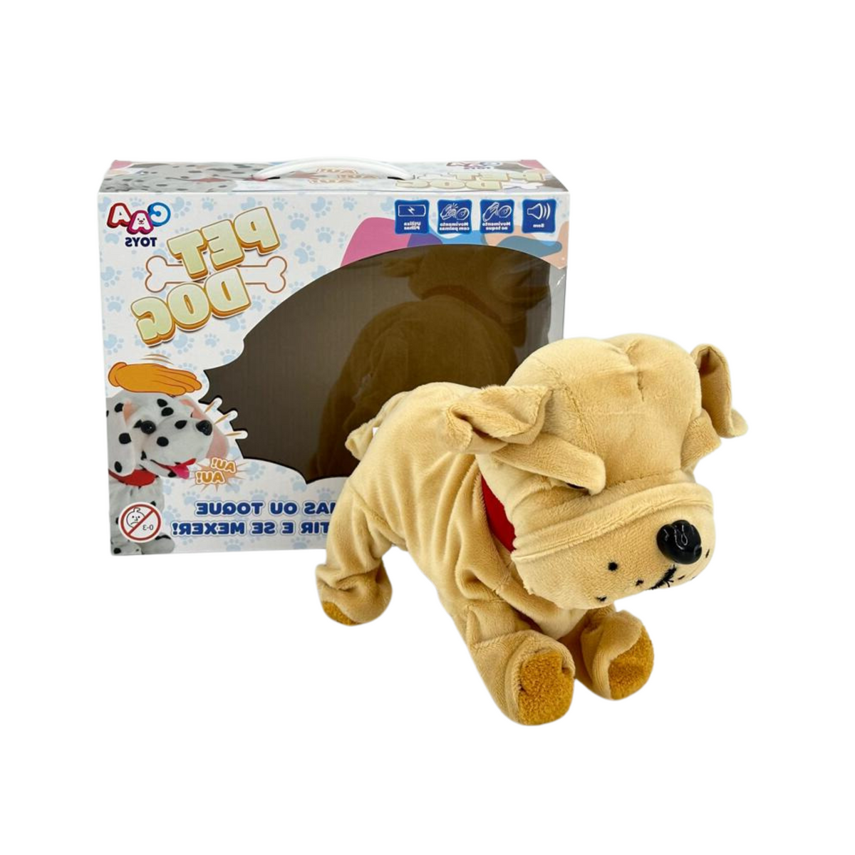 Cachorro Bullmastiff com Movimento e Som - 21CM