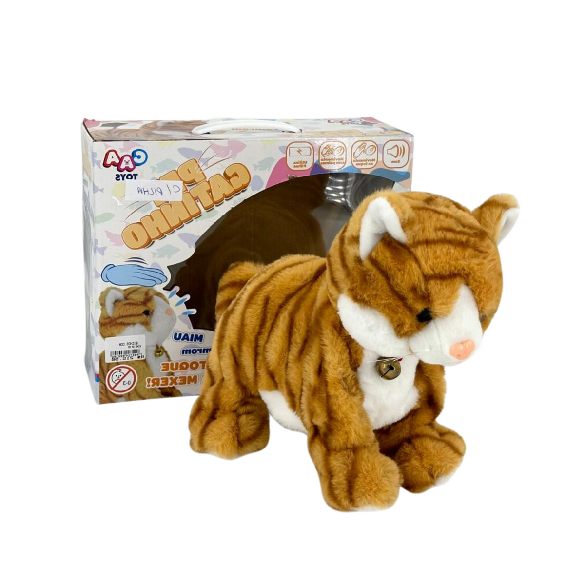 Gato com Movimento e Som - 21CM