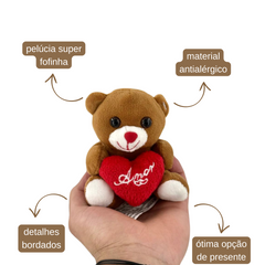 Urso com Coração - 11CM