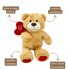 Urso com Coração - 60CM