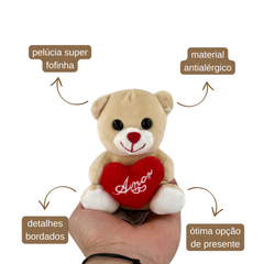 Urso com Coração - 11CM