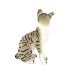 Gato Realista Cinza - 35cm